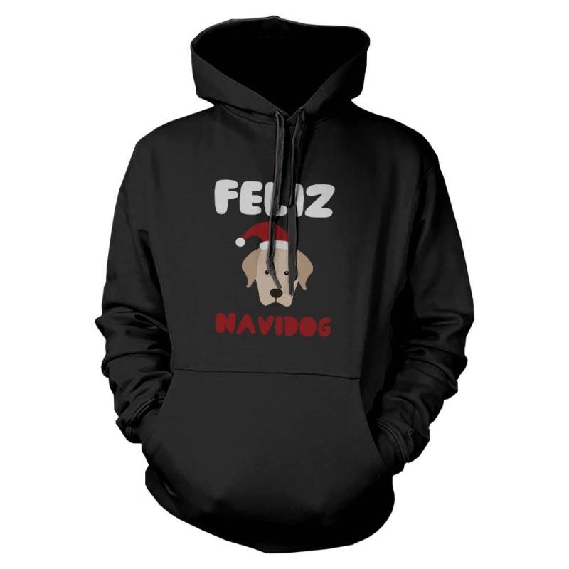Weihnachten | Feliz Navidog Schwarz Hoodie [Jhd032] von ThreeSixFiveDesign