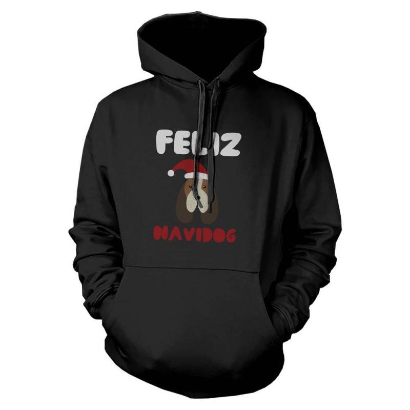 Weihnachten | Feliz Navidog Schwarz Hoodie [Jhd033] von ThreeSixFiveDesign