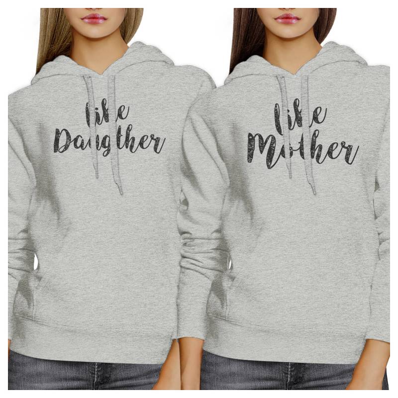 Wie Tochter Mutter Heather Grau Hoodie Set [Fhd016He] von ThreeSixFiveDesign