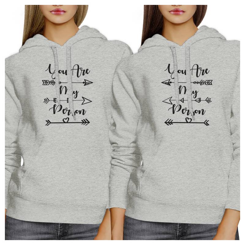 You Are My Person Heather Grau Hoodie Set [Fhd030He] von ThreeSixFiveDesign