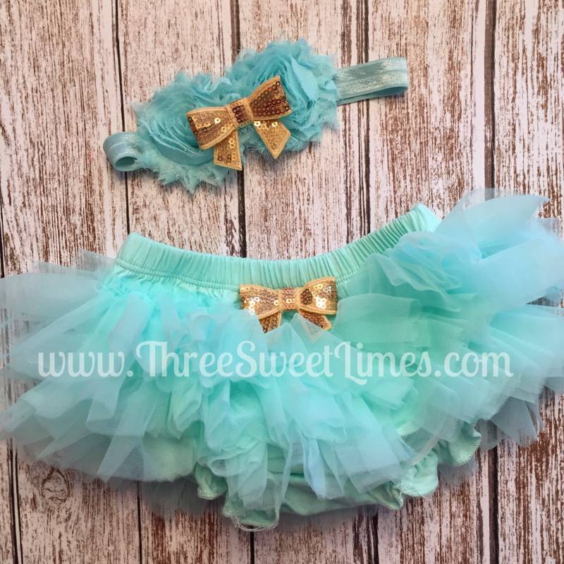 Erster Geburtstag Outfit Mint Und Gold | Baby Mädchen Opt Beinwärmer Stirnband Neue Geschenk Party Kleidung 1.smashcake Glitzer von ThreeSweetLimes