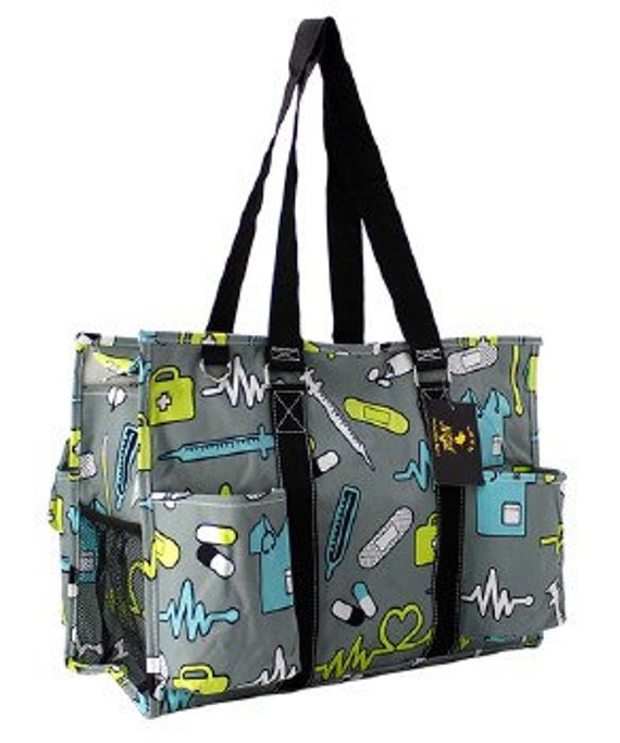 Monogrammierte/Personalisierte Krankenschwester Tragetasche, Windeltasche, Strandtasche, Damentasche, Krankenschwestertasche von ThreeThreadsSC