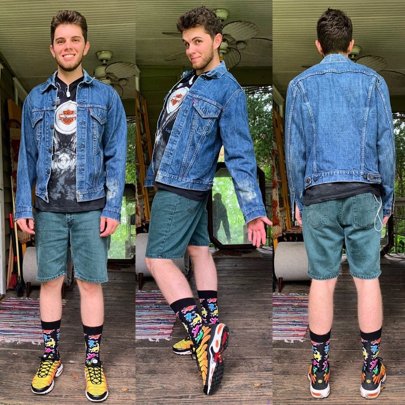 Vintage Levi's Big E Type Ii Trucker Jeansjacke Distressed Größe 42 Large von ThriftShark