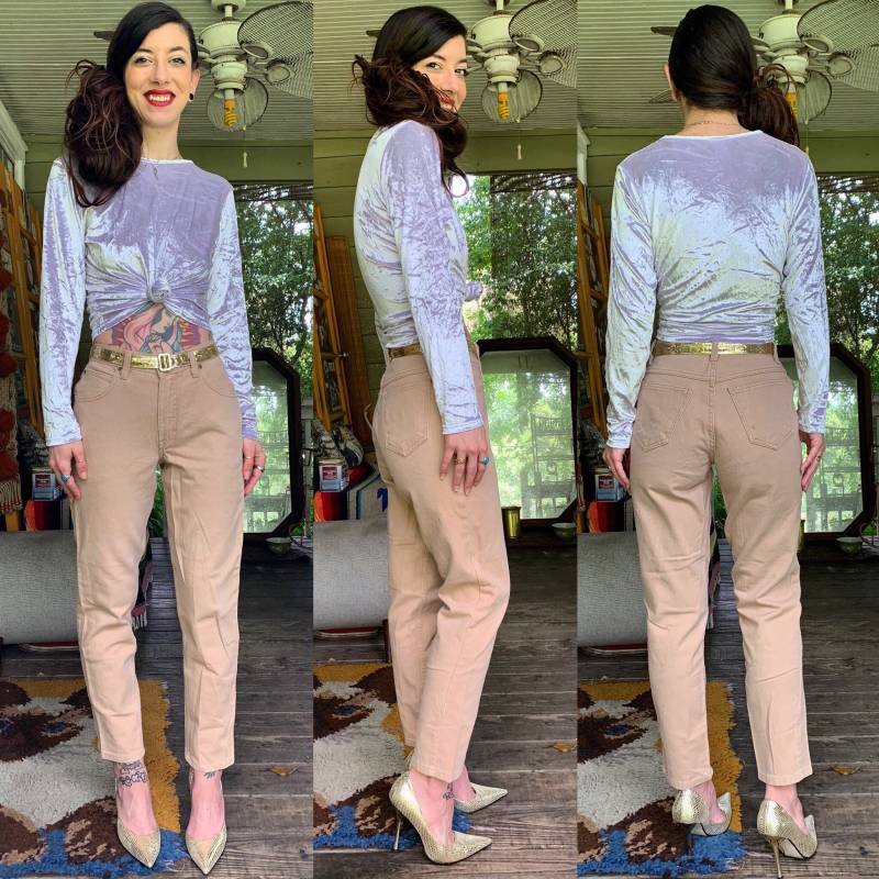 Vintage Peachy Keen Taupe High Waisted Jeans Größe 24 Xs Vintage Peachy Keen Taupe High Waisted Jeans Größe 24 Xs von ThriftShark