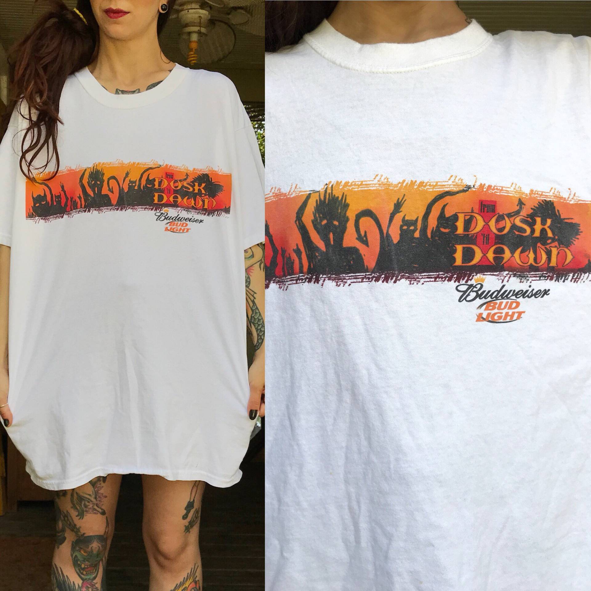 Vintage Seltenes From Dusk Til Dawn Budweiser Tarantino Rodriguez Hemd Größe Xl von ThriftShark