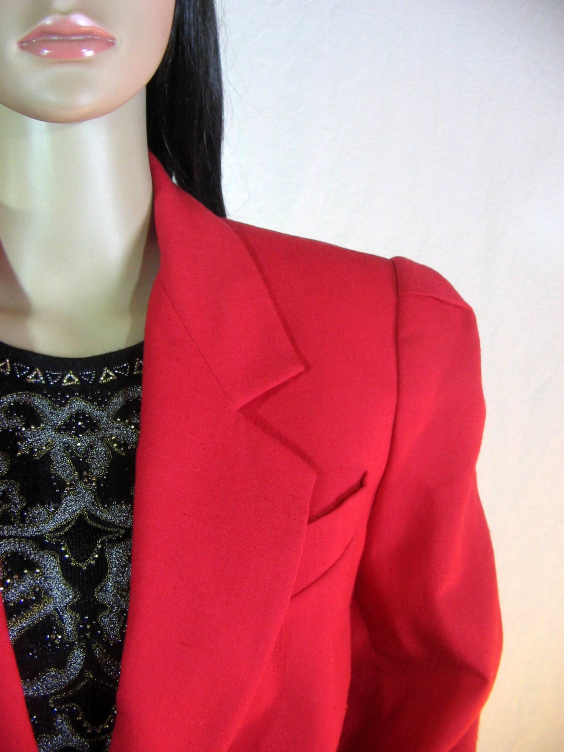 1980Er Rote Jacke Von Le Suit Of Paris New York Größe Medium 10 1980Er Rote Jacke Von Le Suit Of Paris New York Größe Medium 10 von ThriftStoreGlam