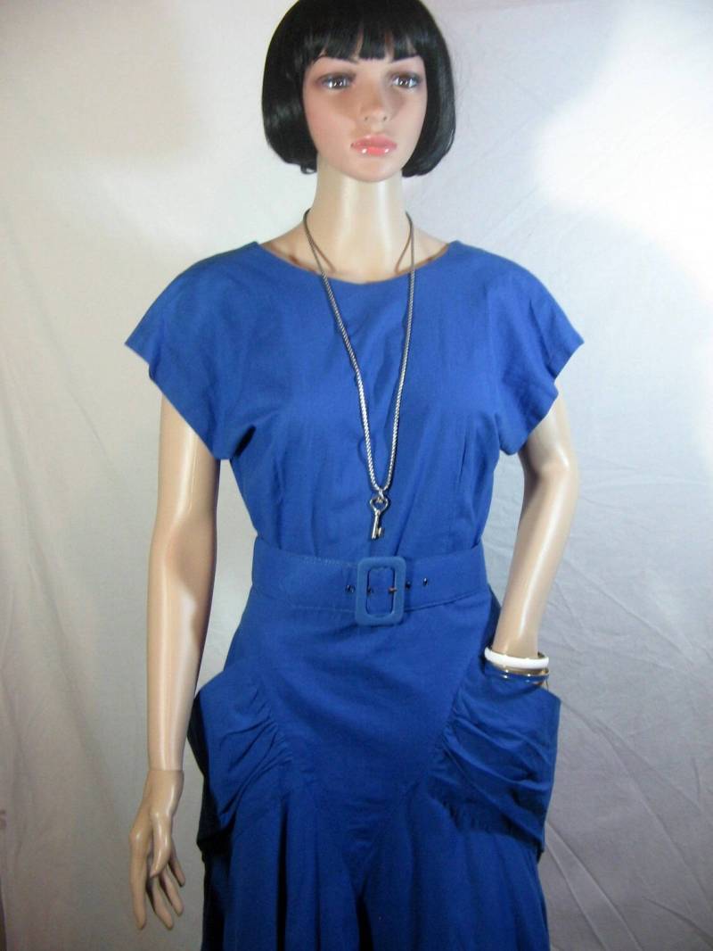 80Er Royalblaues Kleid Von Melodie Brooke Made in Den Usa Größe 9 Medium 80Er Royalblaues Kleid Von Melodie Brooke Made in Den Usa Größe 9 Medium von ThriftStoreGlam