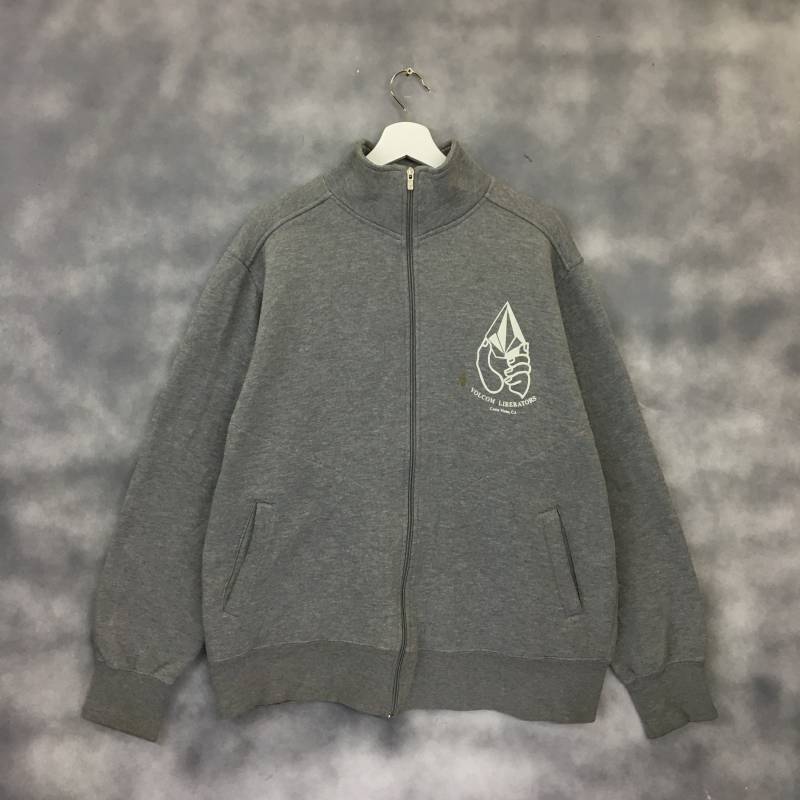 Selten Vintage 90Er Volcom Board Company Surfing Skateboard Spellout Big Logo Zipper Pullover Sweatshirts von ThriftmarkShop