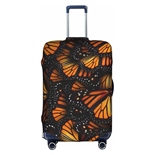 Thril Butterfly Trolley Kofferüberzug Elastisch Kofferüberzug Damen Mädchen Gepäckhülle Klein, weiß, L von Thril