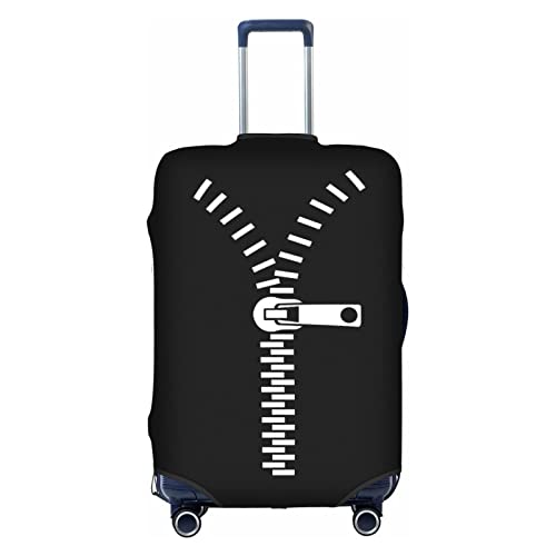 Thril Funny Zipper Trolley Suitcase Cover Elastic Suitcase Cover Ladies Girls Luggage Cover X-Large, weiß, M von Thril