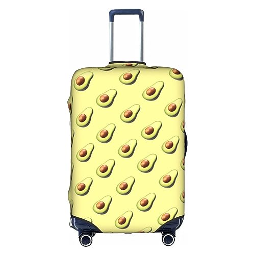 Thril Interessante Avocado-Früchte-Trolley-Kofferhülle, elastisch, für Damen und Mädchen, Größe XL, weiß, L von Thril