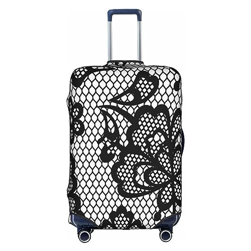 Thril Kreative Spitze Textur Trolley Kofferabdeckung Elastische Kofferabdeckung Damen Mädchen Gepäckabdeckung Groß, weiß, xl von Thril