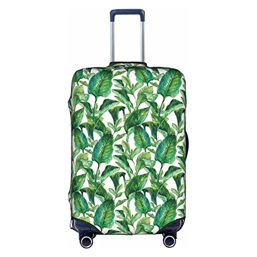 Thril Tropische Blätter Trolley Kofferüberzug Elastische Kofferhülle Damen Mädchen Gepäcküberzug Klein von Thril