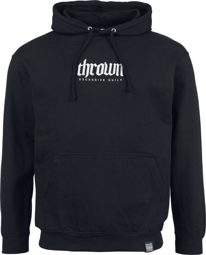Thrown Kapuzenpullover - Excessive Guilt - S bis M - für Männer - Größe S - schwarz  - Lizenziertes Merchandise! Thrown Kapuzenpullover - Excessive Guilt - S bis M - für Männer - Größe S - schwarz  - Lizenziertes Merchandise! von Thrown