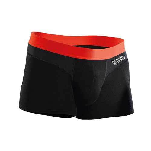 Thuasne Sport - Tech Comfort Sport Boxer für Männer - Flache Nähte - Verringerte Reibung - Luftiges, Leichtes und Flexibles Gewebe – Optimaler Sitz am Oberschenkel - Schwarz, S von Thuasne