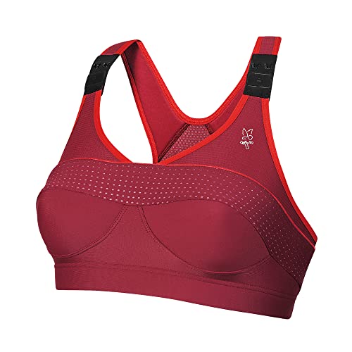Thuasne - Top' Strap X-Back Sport-BH - Starker Halt, Extrem - Patentiertes Halteband - Verstellbare Träger - Rot, 85 E von Thuasne