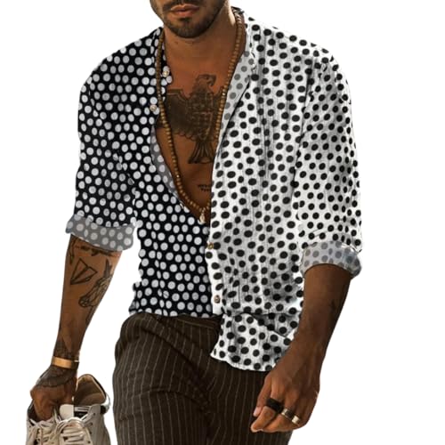 Thuella Lässiges Herrenhemd aus Baumwolle Langarmhemd mit Knöpfen und Streifen Hemden von Thuella