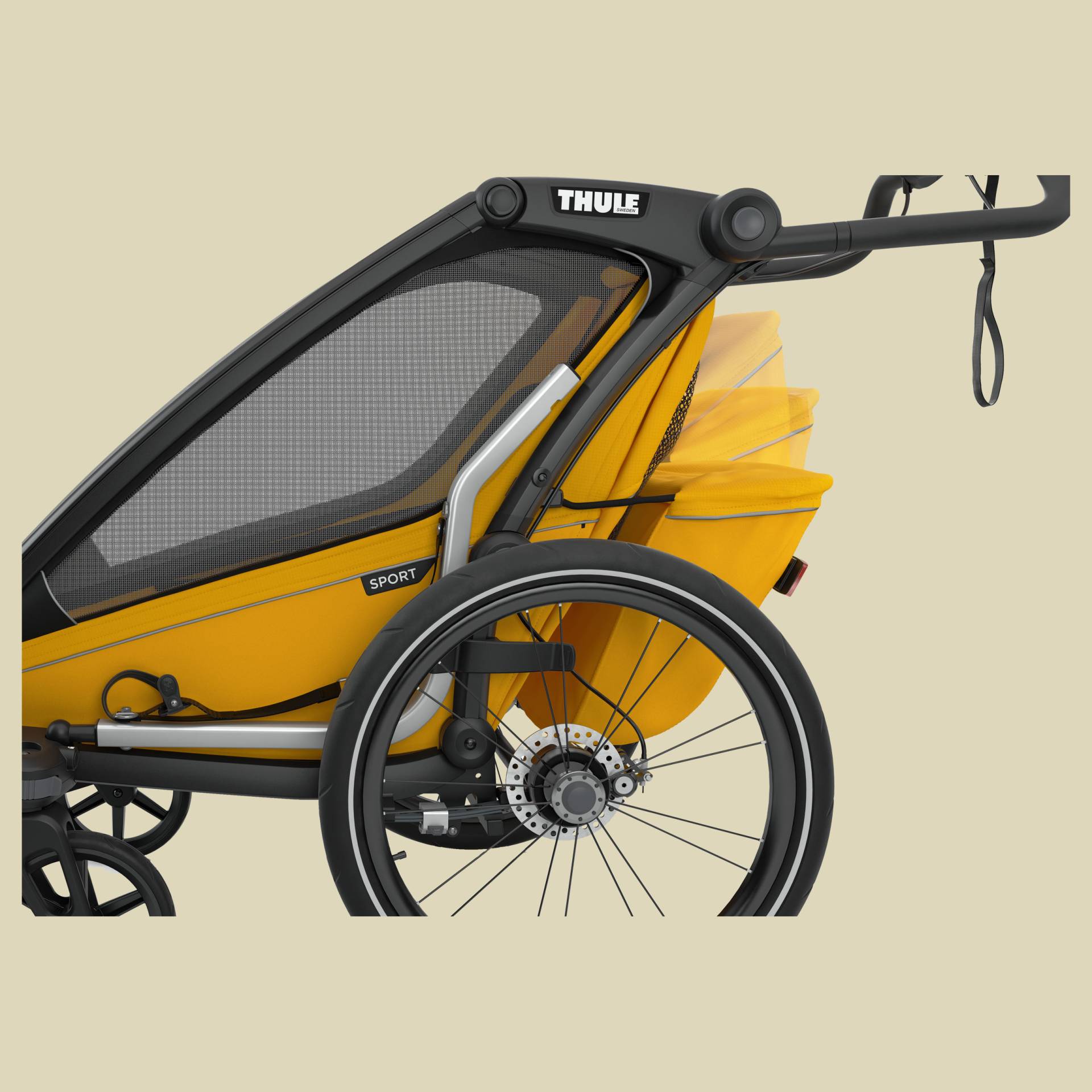 Chariot Sport 1 Farbe black/spectra yellow von Thule