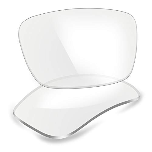 ThunderClap Polycarbonat Ersatzgläser für Oakley Fuel Cell Sonnenbrillen OO9096 - Transparent Anti-Blaulicht von ThunderClap