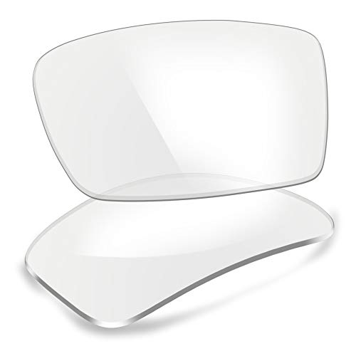 ThunderClap Polycarbonat Ersatzgläser für Oakley Gascan Sonnenbrillen OO9014 - Transparent Anti-Beschlag von ThunderClap