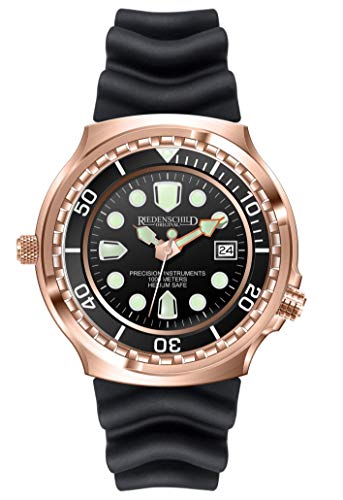 Riedenschild Herrenuhr 1000M Kampfschwimmer Extremsport Armee Taucheruhr mit Helium Ventil und Datumsanzeige von Thunderbirds