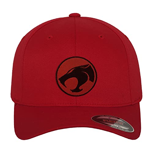 Thundercats Offizielles Lizenzprodukt Logo Flexfit Baseball Cap (Rot), Large/X-Large von Thundercats