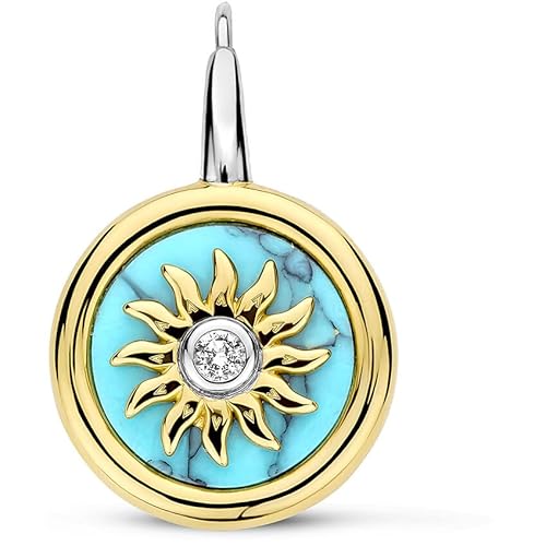 Einzelohrring Ear Party von Ti Sento Milano Einzelohrring Sterling Silber Gold Farbe Türkis Das Gewicht ist 0,0047 Die Referenz ist 7971TQ_H von Ti Sento Milano