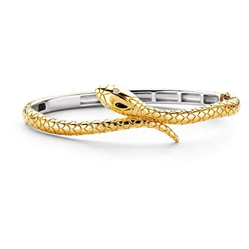 TI SENTO MILANO Damen-Armband aus 925er Sterling Silber mit 18 Karat Gelbgoldplattierung. Schmuck mit den Maßen: Umfang 44 mm x 54 mm. Größe: S. Die Referenz ist 2903sy, Sterlingsilber von TI SENTO MILANO