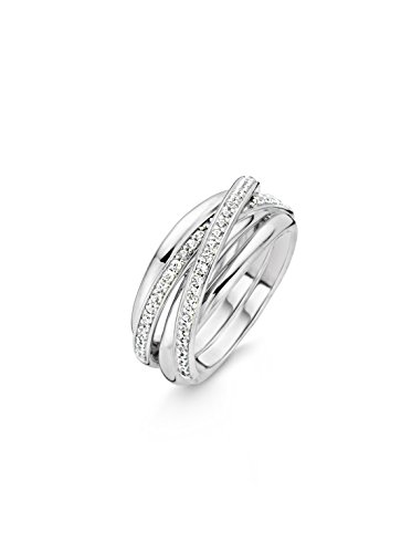 TI SENTO Milano Ring aus rhodiniertem Sterlingsilber - 12056ZI - Größe 60 (19mm) von Ti Sento Milano