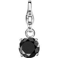 Ti Sento Charm 925 Silber Brilliant Black von Ti Sento