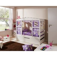 TiCAA Hausbett Mini mit Zusatzbett Prinzessin Lila von TICAA