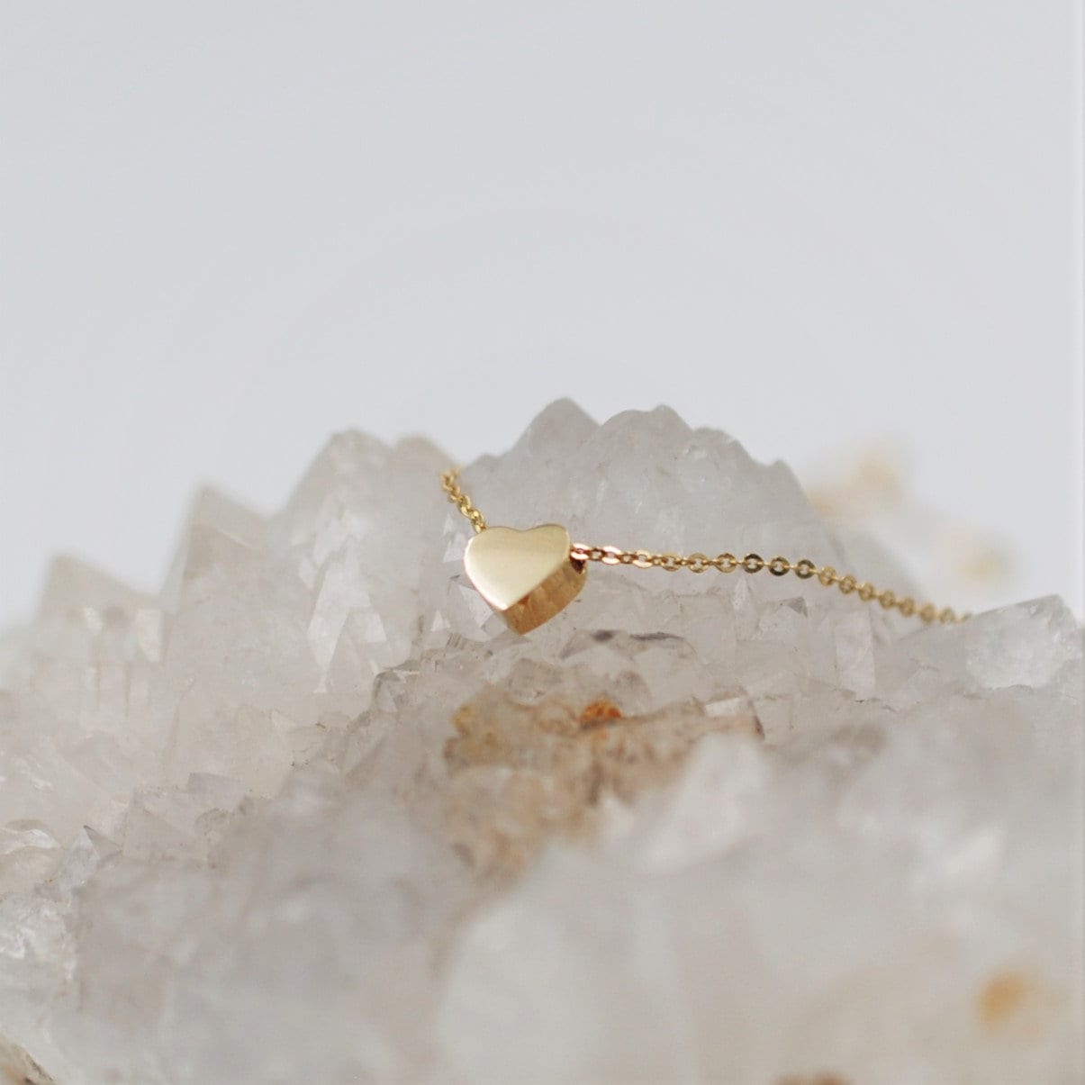 Schlichte 14K Massiv Gold Wendbare Herz Anhänger Halskette Für Ihre Liebsten Hrt-N1005 Schlichte 14K Massiv Gold Wendbare Herz Anhänger Halskette Für Ihre Liebsten Hrt-N1005 von TiaJewel