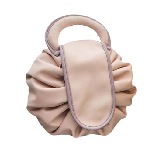 Tiajingzi Reise-Make-up-Tasche, Make-up-Organizer-Tasche | Tragbare Make-up-Tasche aus PU-Leder, Kosmetiktasche | Make-up-Organizer mit Griff, Kulturbeutel mit großem Fassungsvermögen für Damen von Tiajingzi