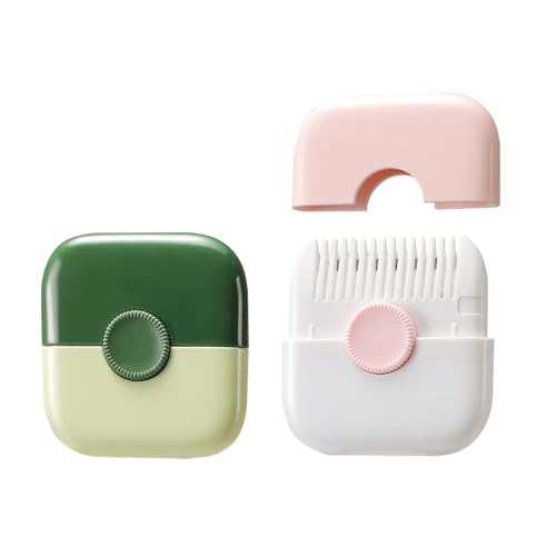 2 Stück bequemer 2-in-1-Haarschneidekamm praktisch tragbar Haarausdünnungskamm Mini praktischer doppelseitiger Haarschneidekamm für Frauen Haar von TianChgWei