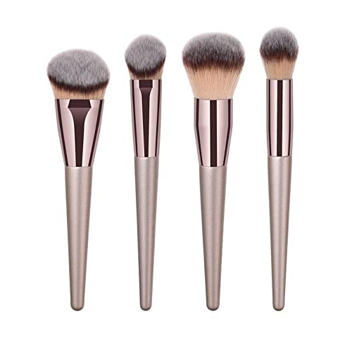 4 Stück Pinselset Makeup Professionelles Foundation Make up Pinsel Set Premium Puderpinsel Lidschatten Blush Schminkpinsel Set Beauty Schwamm von TianWlio