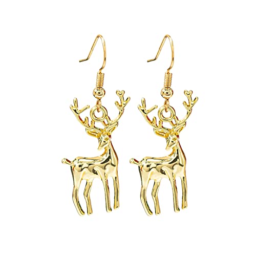 Damenmode kreative Ohrringe Geschenk Ohrringe Legierung Verschiedene Weihnachtsohrringe Silber Ohrringe Damen 925 Stecker (C, One Size) von TianWlio