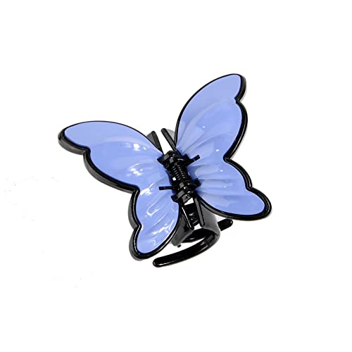 Haarklammer Groß Lang Haarspangen für Damen News Fashions Schmetterlings-Haarspange Double Layer Effect Plastic Material Half Claws Clip Damen-Vollhaarspange von TianWlio
