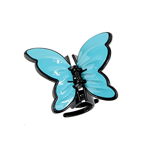 Haarklammern für Frauen dicke lange Haarspangen News Fashions Schmetterlings-Haarspange Double Layer Effect Plastic Material Half Claws Clip Damen-Vollhaarspange von TianWlio
