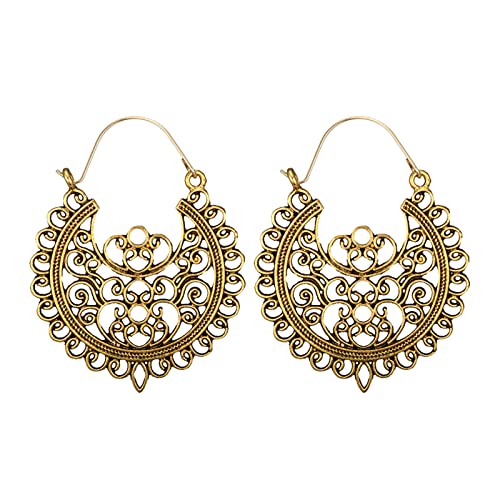 Ohrringe Vintage Hängend für Kleidung Damen Frauen Mädchen Frauen Boho Ohrringe Schmuck Sterling Silber Creolen Ethnische Tropfen Ohrringe Emaille Vintage Ohrringe (E, One Size) von TianWlio