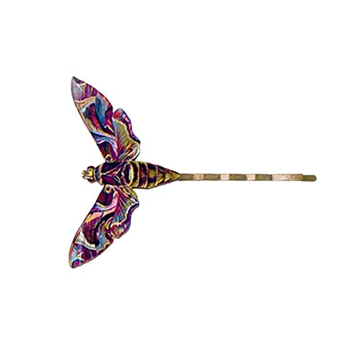 Snap Haarspangen Damen Snap Haarclips Haar Interessante Haarnadel Handwerk Libellen Schmetterling Haarnadel Schachtelhalm Clip von TianWlio