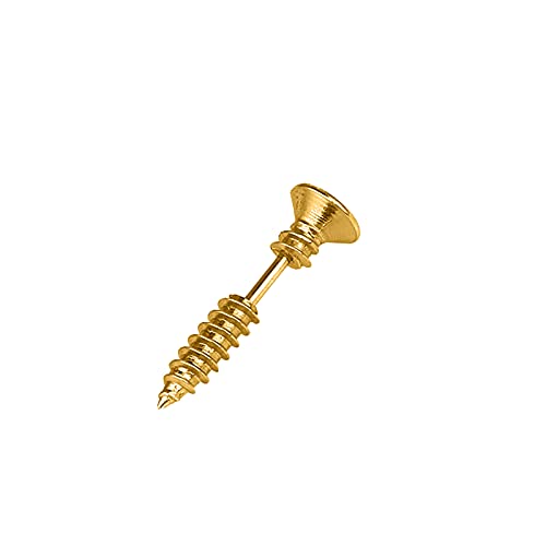 TianWlio Damen Edelstahl Ohrringe Wasserfester Schmuck Stil 2 STÜCKE Piercing Personalisierte Personalisierte Schraubenohrringe Halloween Schraubenohrringe Kristall Ohrringe Hängend (Gold, One Size) von TianWlio