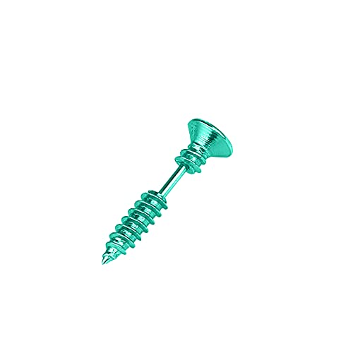 TianWlio Damen Edelstahl Ohrringe Wasserfester Schmuck Stil 2 STÜCKE Piercing Personalisierte Personalisierte Schraubenohrringe Halloween Schraubenohrringe Kristall Ohrringe Hängend (Green, One Size) von TianWlio