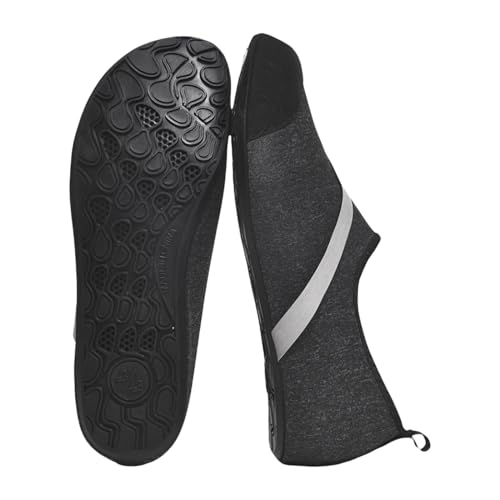 TianWlio Damen Klassische Ballerinas Profilsohle Flach Komfort Slip on Flache Arbeitsschuhe Ballerina Geschlossene Sandalen Sommer Abendkleid Slip On Pantoffeln (Black, 49) von TianWlio