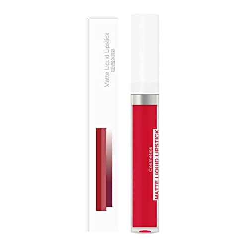 TianWlio Lippenbalsam lebendige Farben für Damen Make-up Langanhaltender Lipgloss 2,5 ml Langanhaltender Set-Lippenstift-Gloss-Nicht-Geschenk-wasserdichter Lippenstift Wasserfest Lipgloss von TianWlio