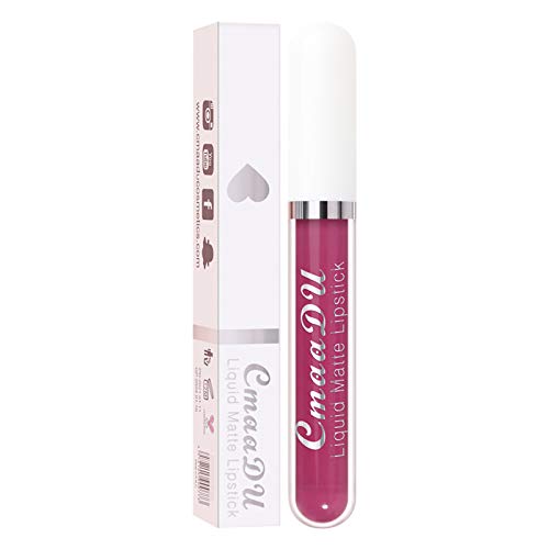 TianWlio Lippenstift Matt Lipgloss Wasserfest Flüssiger Dauerhafte Frauen Lippenstift lange glänzende reizvolle Kosmetik 18 Beauty Lippe Lipstick Lip Gloss Long Lasting Lippenstift Mat-te von TianWlio