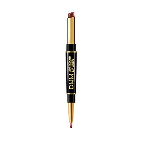 TianWlio Lippenstift Matt Lipgloss Wasserfest Flüssiger Doubleend dauerhafte Lipliner wasserdichte Lippenliner Stift 12 Farbe Lipstick Lip Gloss Long Lasting Lippenstift Mat-te von TianWlio