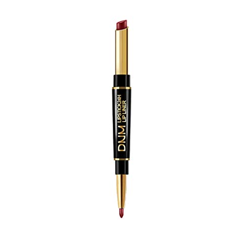 TianWlio Lippenstift Matt Lipgloss Wasserfest Flüssiger Doubleend dauerhafte Lipliner wasserdichte Lippenliner Stift 12 Farbe Lipstick Lip Gloss Long Lasting Lippenstift Mat-te von TianWlio