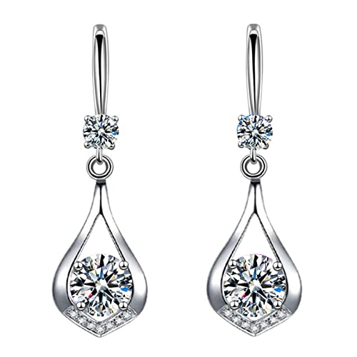 TianWlio Ohrringe Vintage Schmuck Für Frauen Und Mädchen Ohrringe für Frauen Diamantbesetztes Temperament Kreative Kristallmädchen Lange Ohrringe Ohrringe Damen Hängend Leicht Statement (E, One Size) von TianWlio