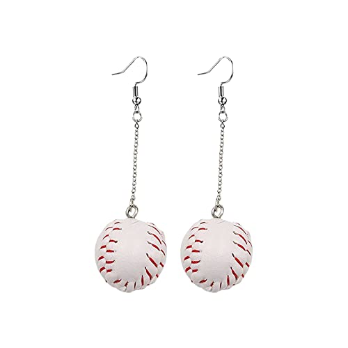 TianWlio Ohrringe Vintage Schmuck Für Frauen Und Mädchen Sport-Baseball-Ohrringe 3D-Softball-Schläger-Ohrringe Clip-on-Damen-nette Ohrstecker Frauen Kristall Hochzeiten Verlobungen (A, One Size) von TianWlio