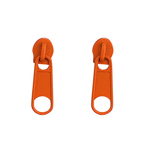 TianWlio Ohrringe für Damen Ohrstecker Schmuck Sommer Farbe Reißverschluss Schnalle Ohrstecker Persönlichkeit Weiche Mädchen Ohrclip Edelstahl Reißverschluss Ohrstecker Ohrringe für (Orange, One Size) von TianWlio